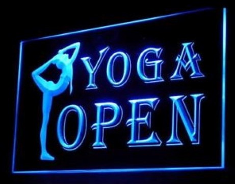Yoga Classes Open LED Neon Sign
